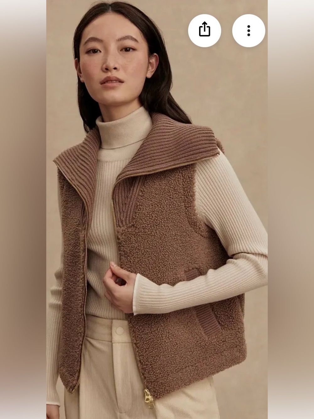 Varley Aspen Gilet Vest Ash Taupe